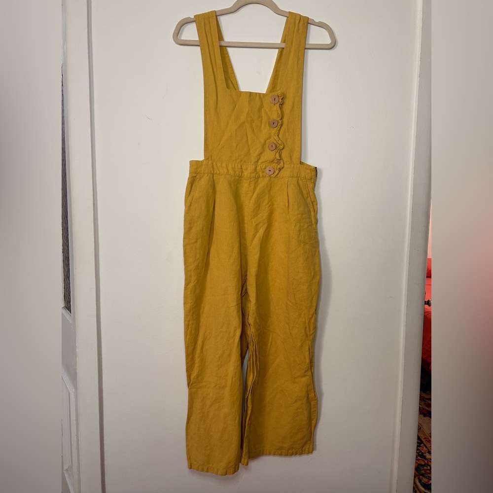 Zara Yellow Jumpsuit Adjustable Straps